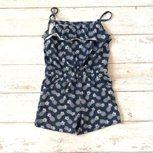 Topolino 4T Girls Pineapple Print Summer Romper One Piece Outfit Size 4 EU 110